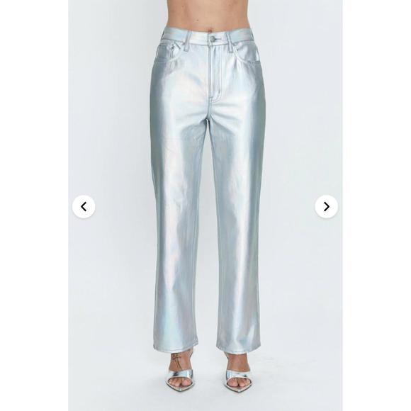 NEW PISTOLA cassie jean in silver - Picture 2 of 4